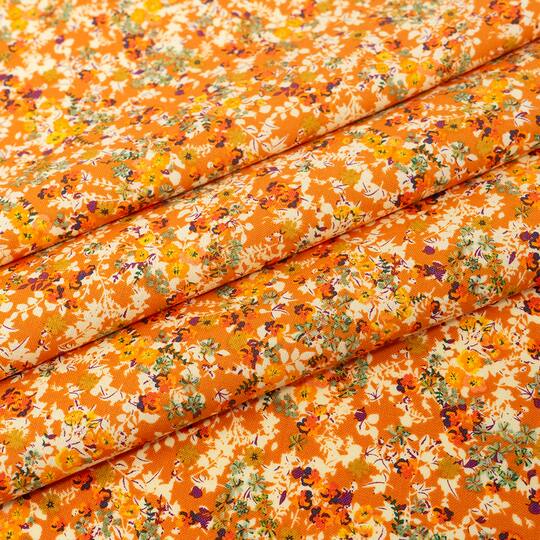 SINGER Orange Butterfly Cotton Fabric Bundle